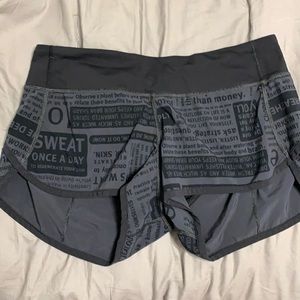 Lululemon speed up short. 2.5”. Size 6. Perfect.
